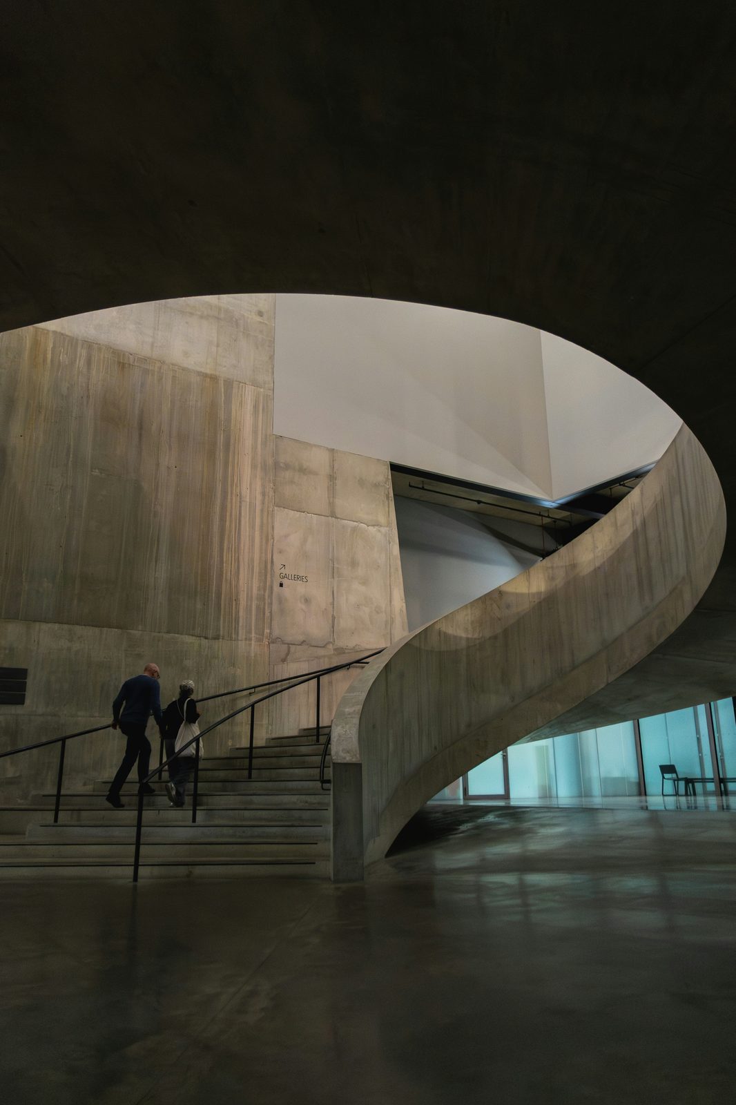 Concrete spiral staircase